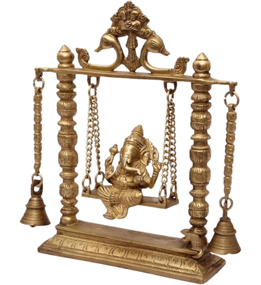  Brass Oonjal Vinayagar